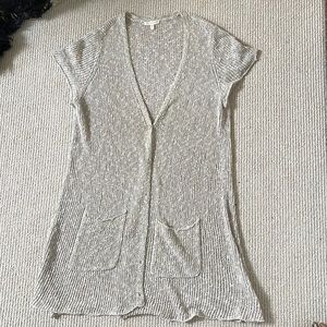 Eileen Fisher Italian yarn ling knit cardigan Size L